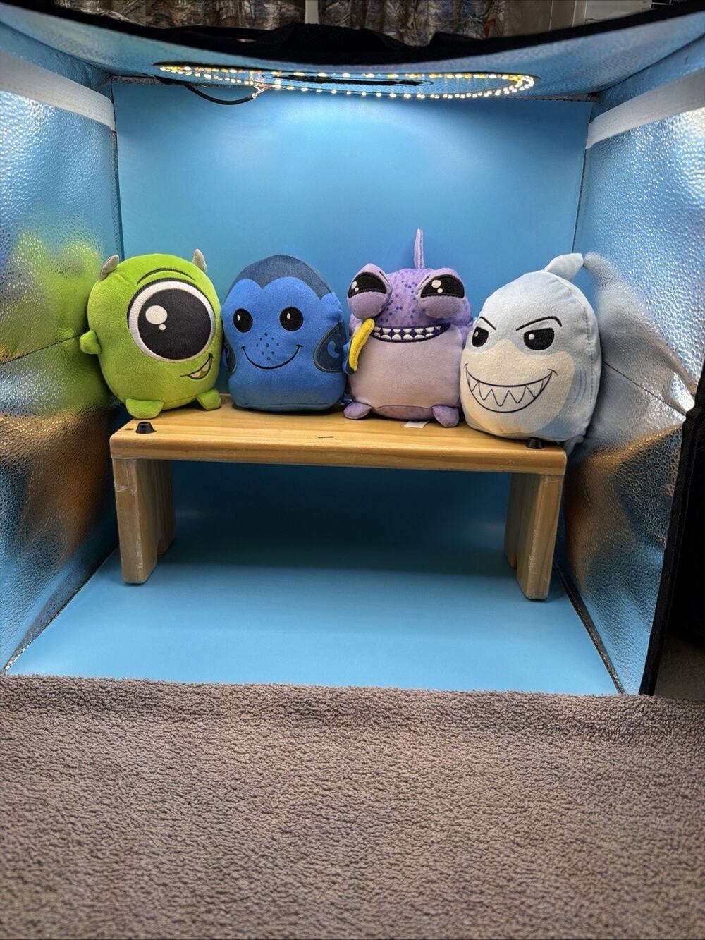 Disney Pixar Squishmallow Monsters Inc. Lot Of 4.